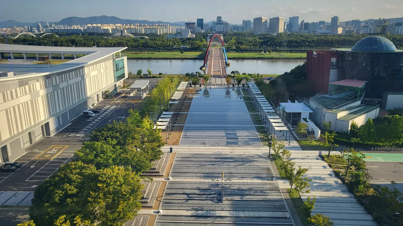 Expo Park, Water Square, Daejeon (view from Hanbit Tower)